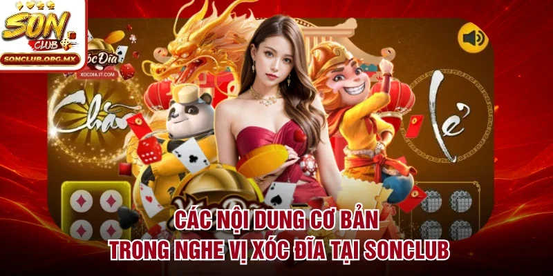 Các nội dung cơ bản trong nghe vị xóc đĩa tại sonclub